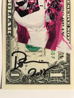 Rare dollar banknote by Death NYC, "geisha marilyn"