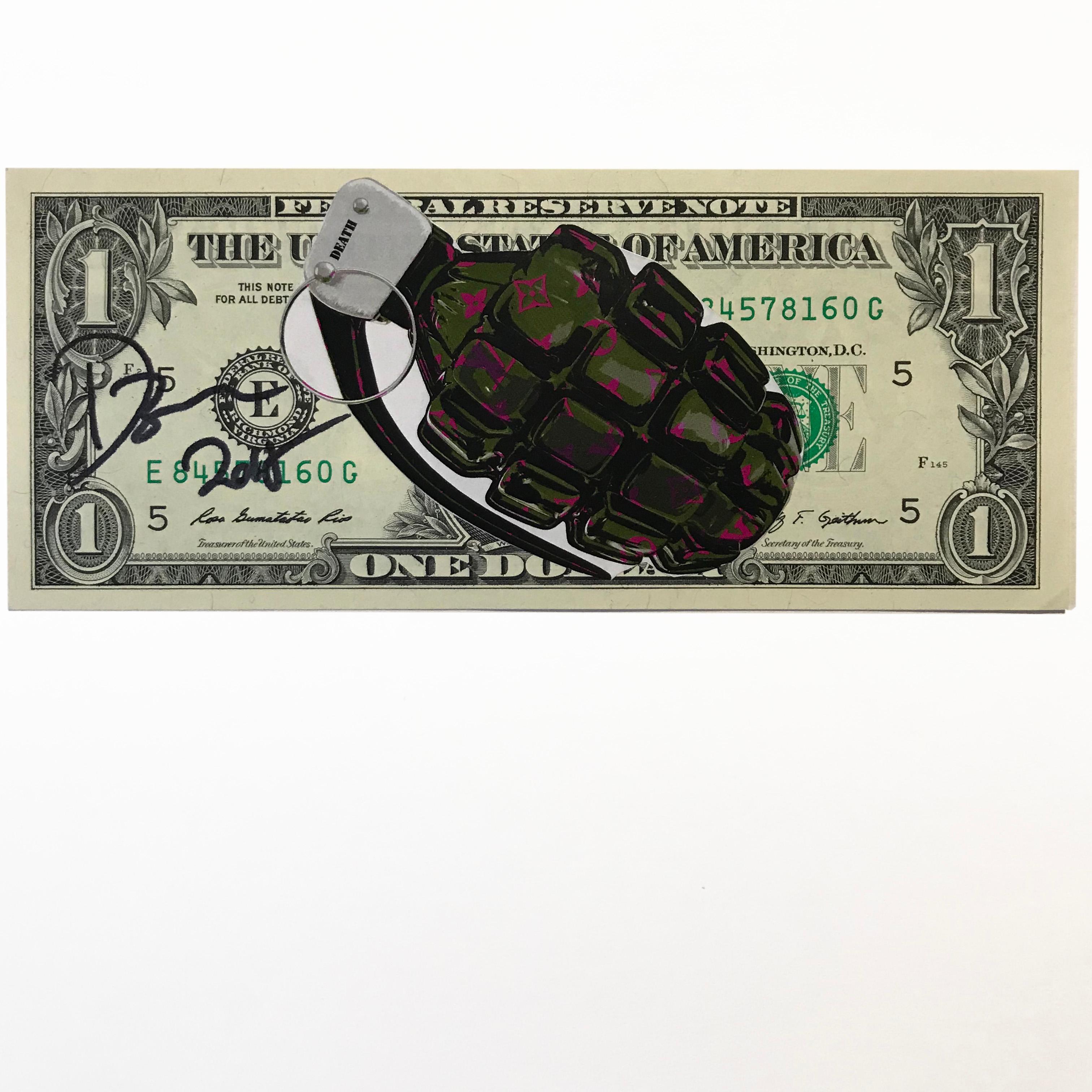 Vuitton Grenade - Mixed Media Art by Death NYC