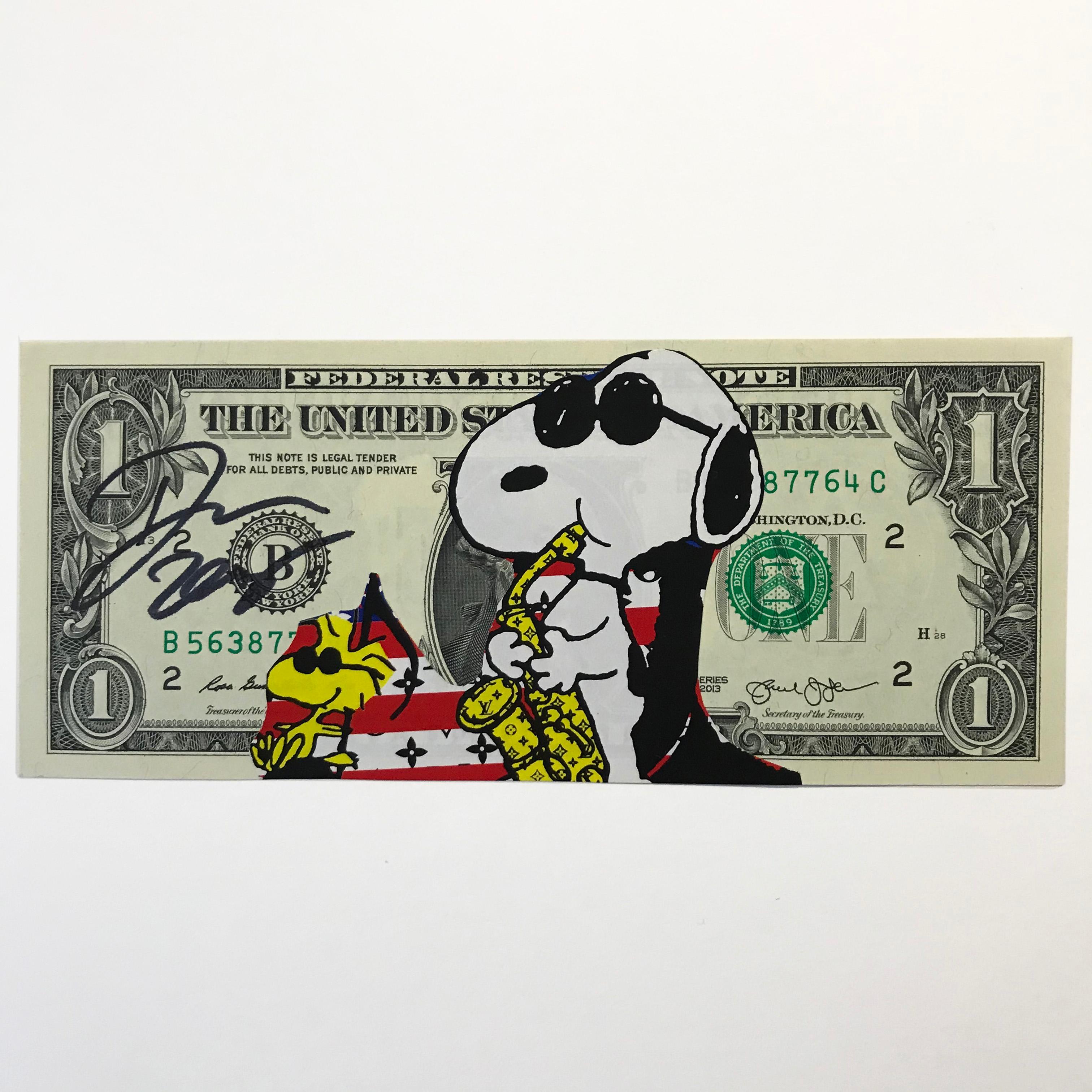 Vuitton saxo Snoopy - Mixed Media Art by Death NYC
