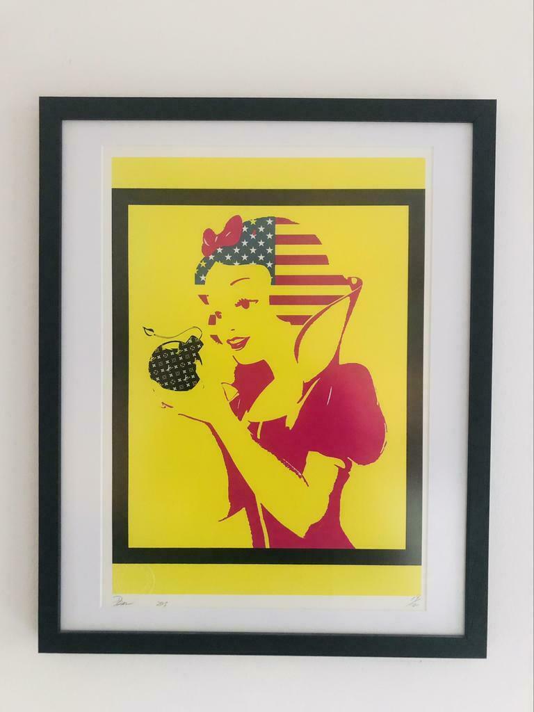 Snowwhite Yellow - Print by Death NYC