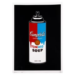Death NYC Signed Limited Ed Pop Art Print Campbell's Soup Spray Can