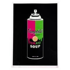 Death NYC Signed Limited Ed Pop Art Print Campbell's Soup Spray Can