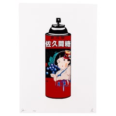 Death NYC Edición Limitada Firmada Impresión Pop Art Bote de Spray Chino