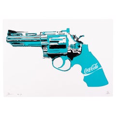 Vintage Death NYC Signed Limited Ed Pop Art Print Coca Cola Pistol