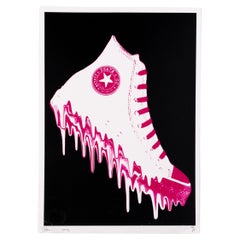 Vintage Death NYC Signed Limited Ed Pop Art Print Converse Sneaker