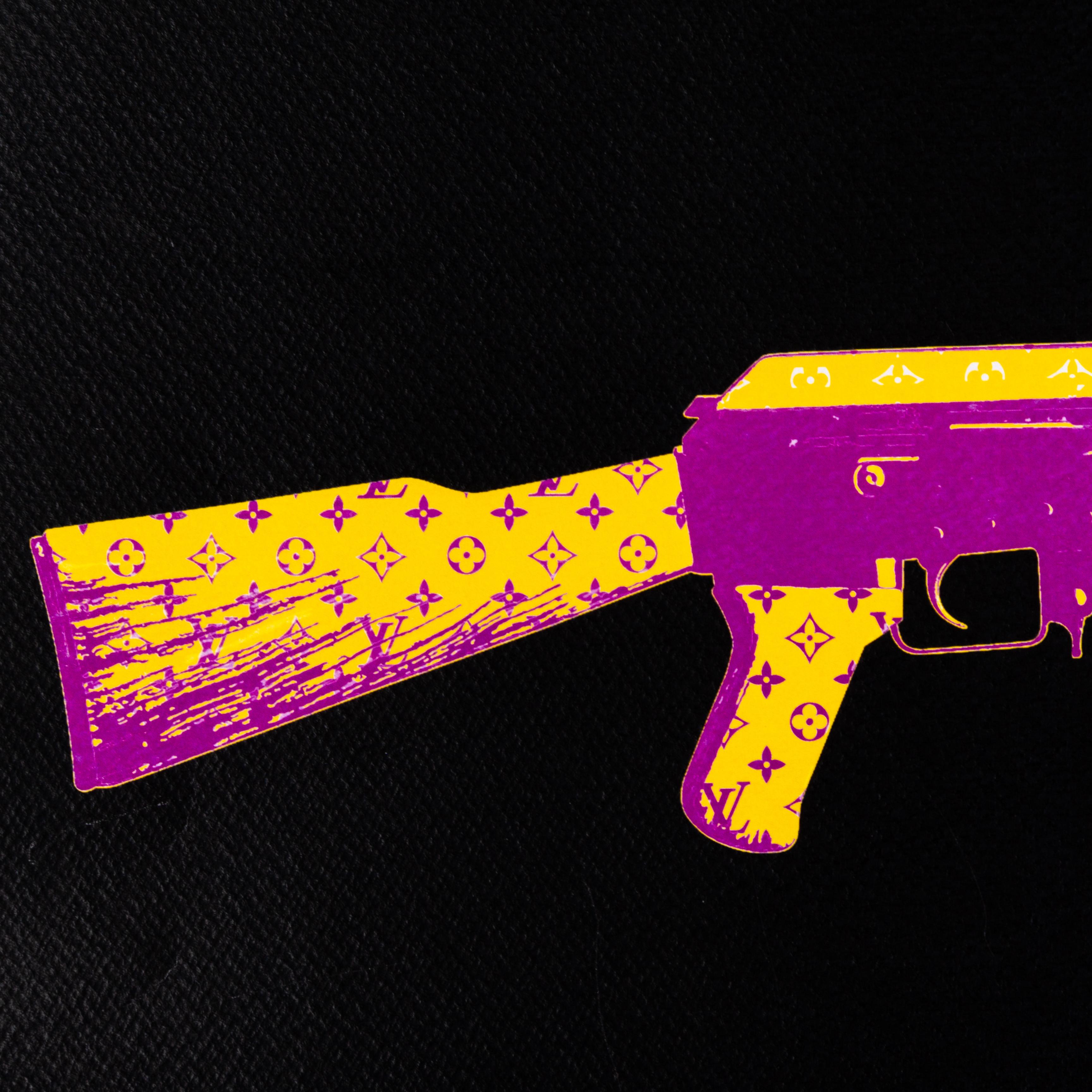 From a private collection.
Death NYC Signed Limited Ed Pop Art Print Louis Vuitton AK47