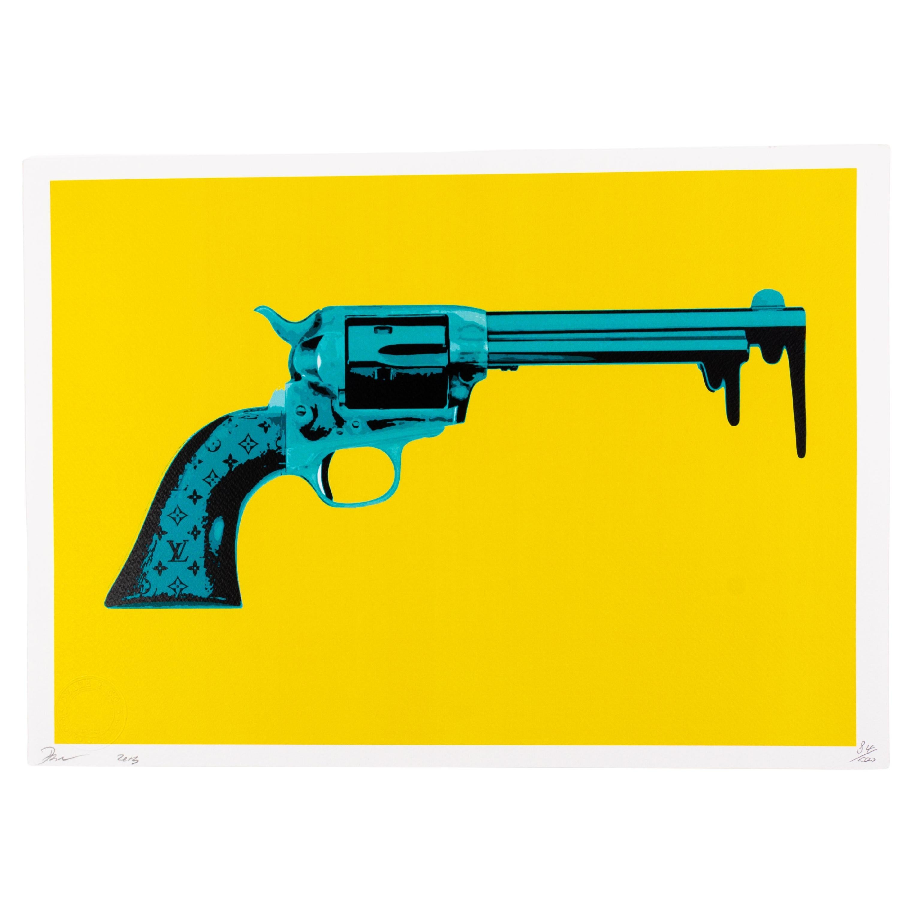 Death NYC Signed Limited Ed Pop Art Print Louis Vuitton Pistol For Sale