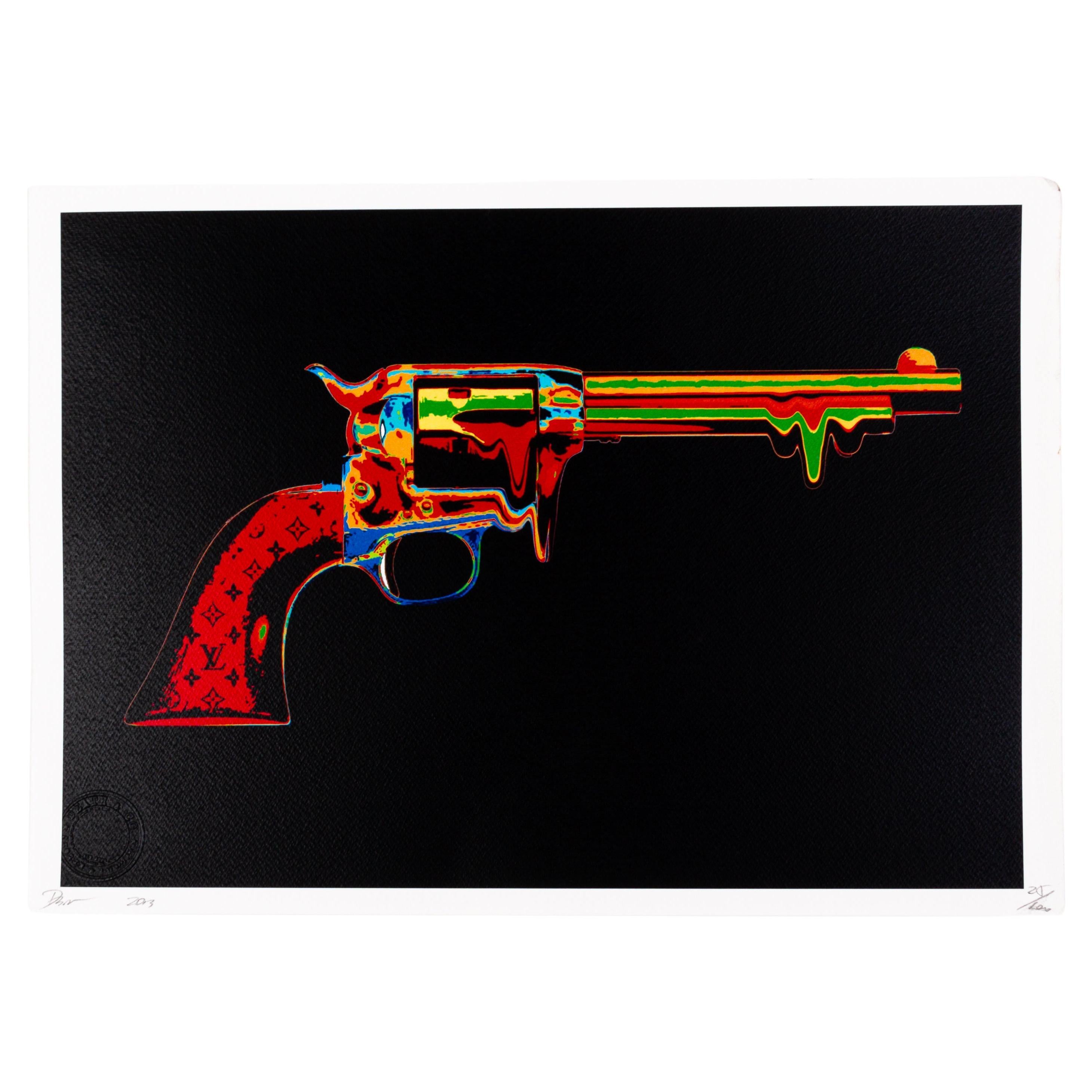 Death NYC Signed Limited Ed Pop Art Print Louis Vuitton Pistol