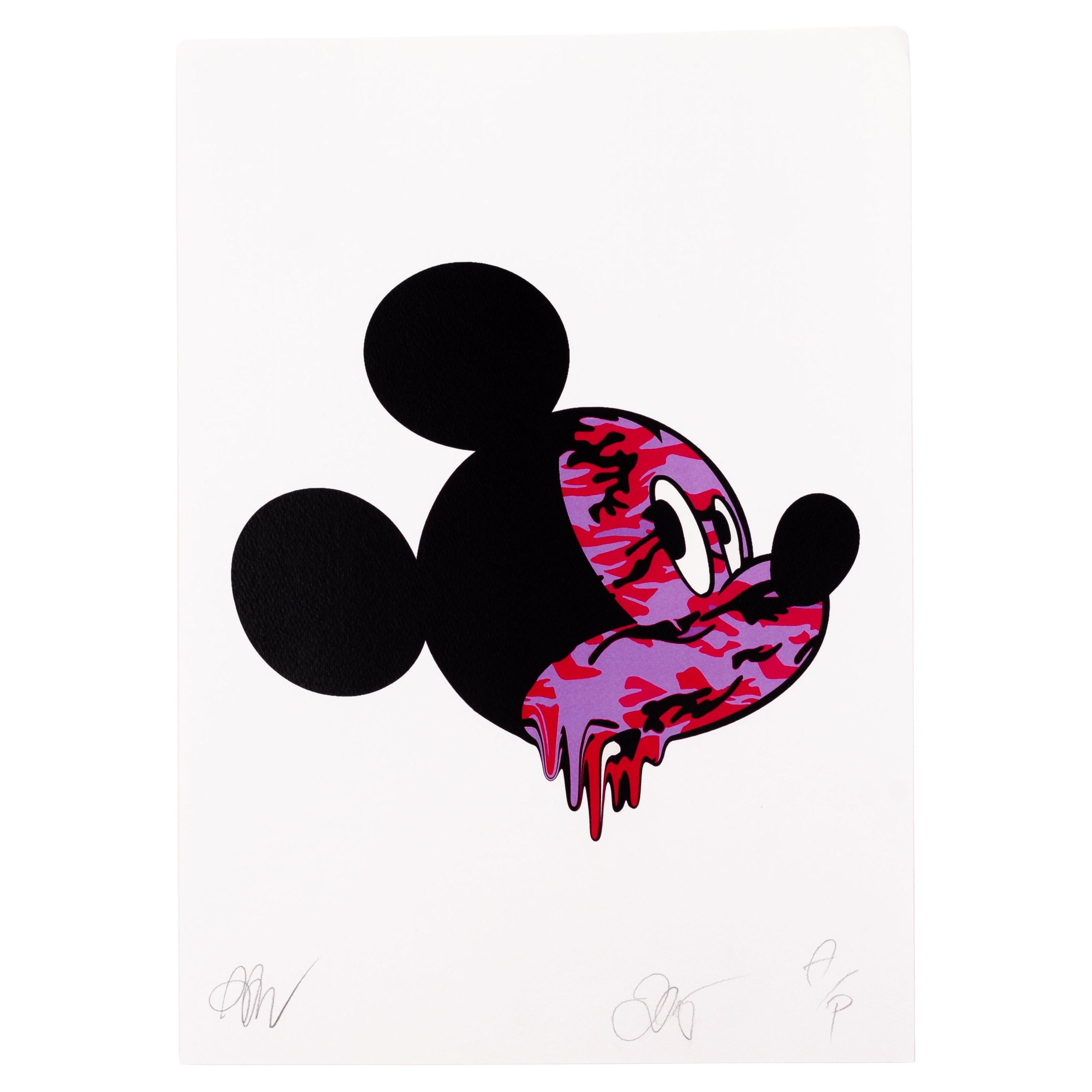 Death NYC Signed Limited Ed Pop Art Print Mickey Mouse For Sale