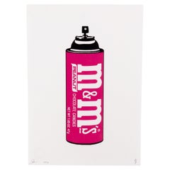 Death NYC Signed Limited Ed Pop Art Print M&M's Spray Can