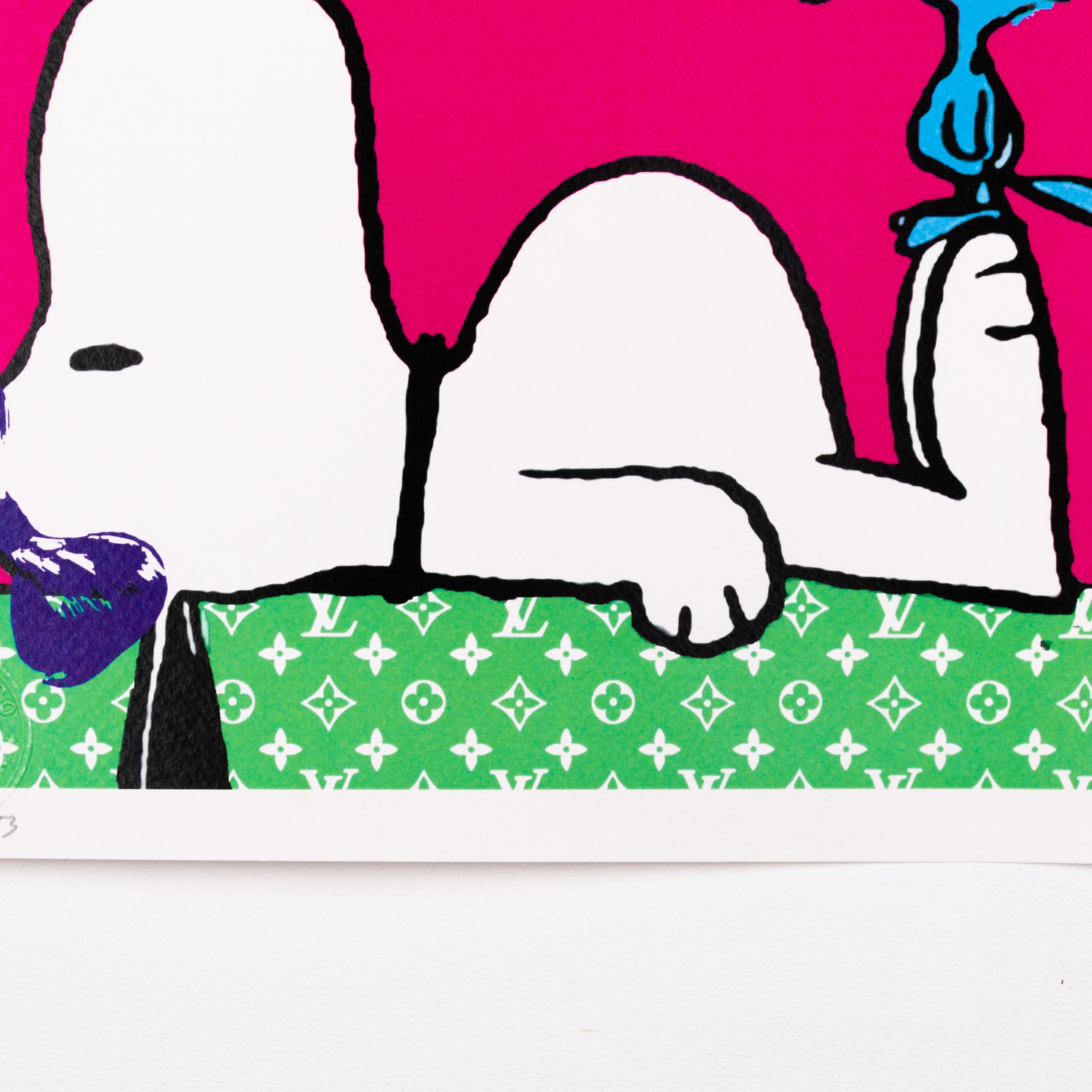 Death NYC Signed Limited Ed Pop Art Print Snoopy Vuitton 
From a private English collection
Free international shipping

