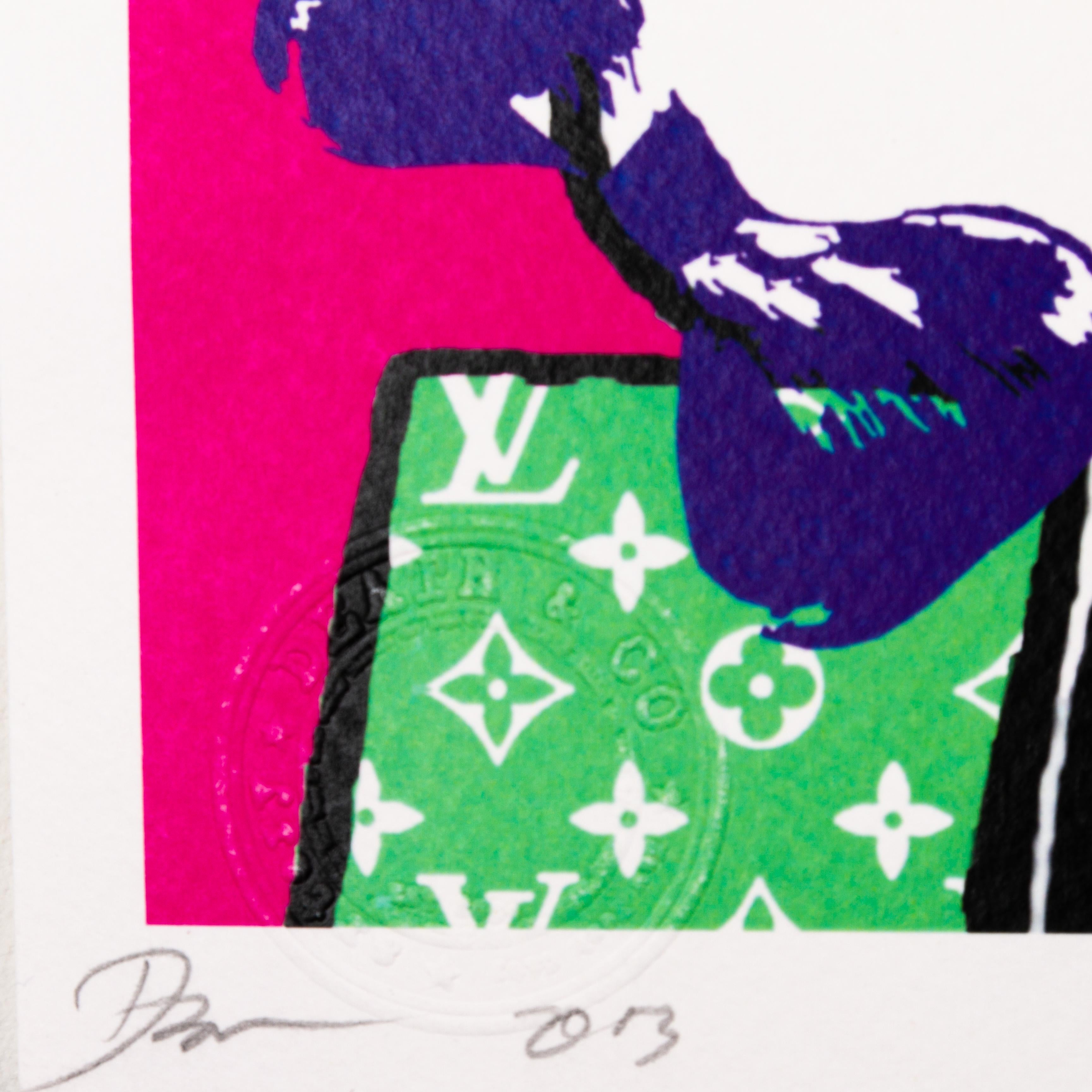 Death NYC Signed Limited Ed Pop Art Print Snoopy Vuitton  In Good Condition For Sale In Nottingham, GB