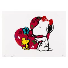 Tod NYC signiert Limited Ed Pop Art Print Snoopy Vuitton 