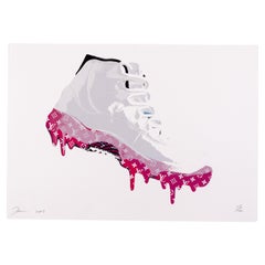 Vintage Death NYC Signed Limited Ed Pop Art Print Vuitton Sneaker