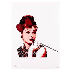 Death NYC Signed Pop Art Print Louis Vuitton Audrey Hepburn