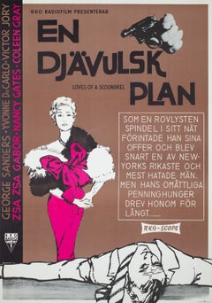 Death of a Scoundrel 1957 Swedish Film Poster