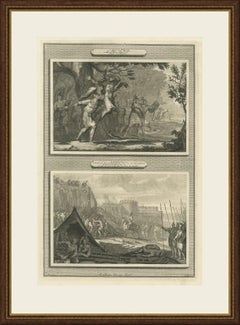 Death of Absalom and the Head of Sheba over the Wall, Pieter Mortier, circa 1700