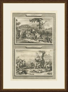Death of Antiochus and Eleazar Slays the War Elephant, Mortier, circa 1700