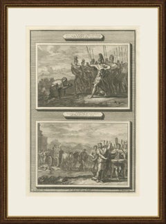 Death of the Amalekite Messenger and Uzzah Struck Down, Mortier circa 1700