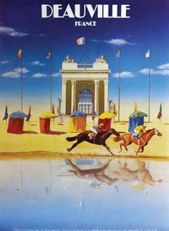 Deauville, France Original Poster by Pierre Barraya, 1984