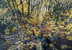 "Autumn's Glow Embraces the Heart" (2022) by Deb Komitor, Original Oil Painting