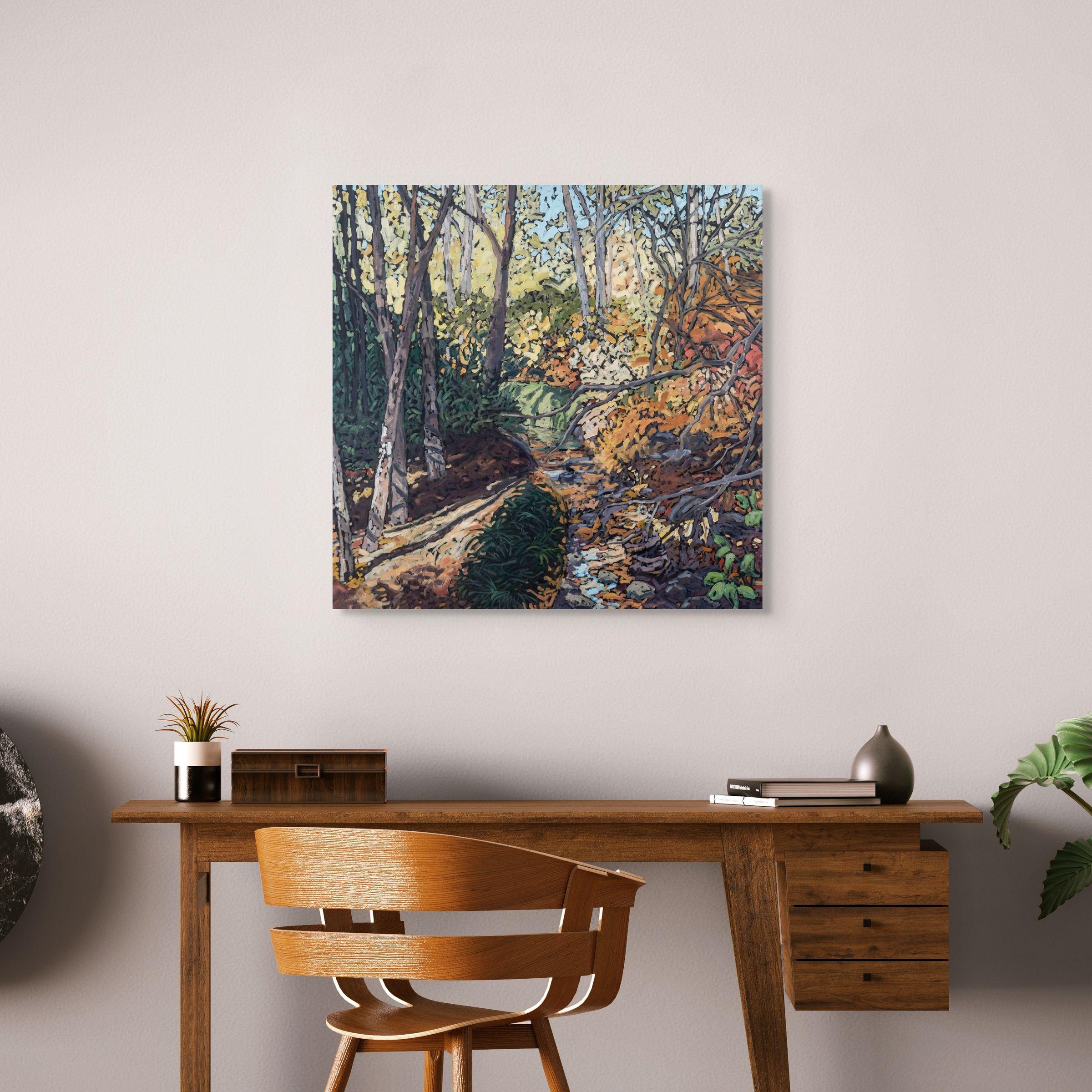 Encanto del Viejo Mundo, Pintura al Óleo Original en venta 1