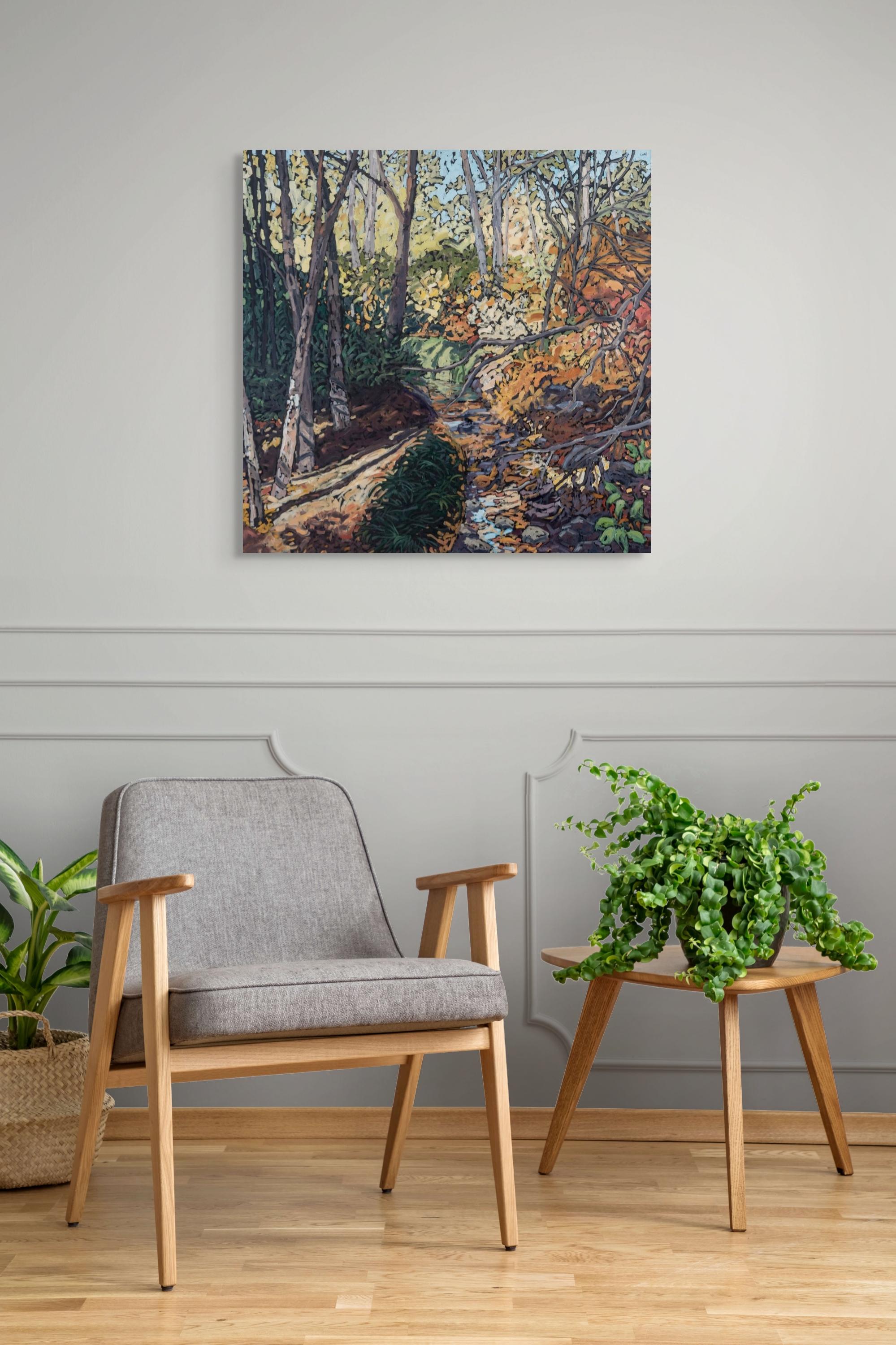 Encanto del Viejo Mundo, Pintura al Óleo Original en venta 3