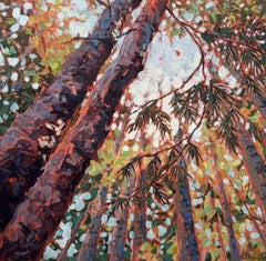 „Reaching For the Sky“ (2024) von Deb Komitor, Original Gouache-Gemälde