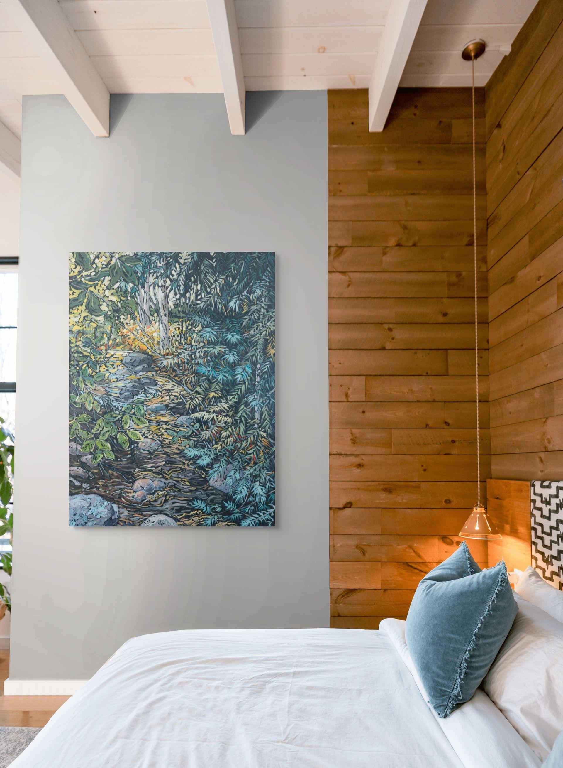La Exuberancia de la Naturaleza Revelada, Pintura al Óleo Original en venta 2