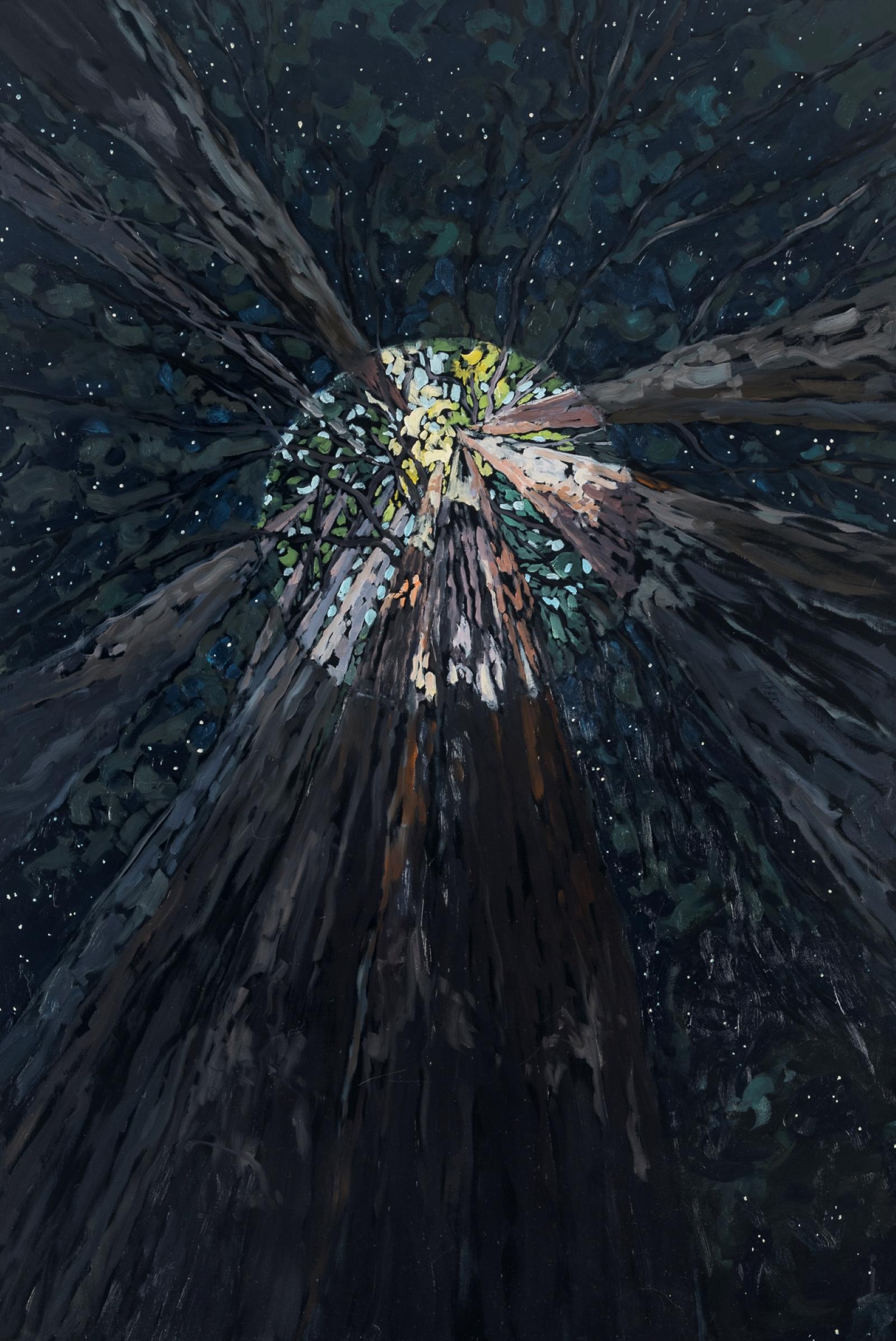 "La luz siempre vuelve" (2022) de Deb Komitor, Pintura al óleo original