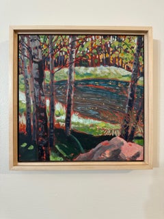 „Der Salamander-Teich“ (2024) von Deb Komitor, Originalgemälde