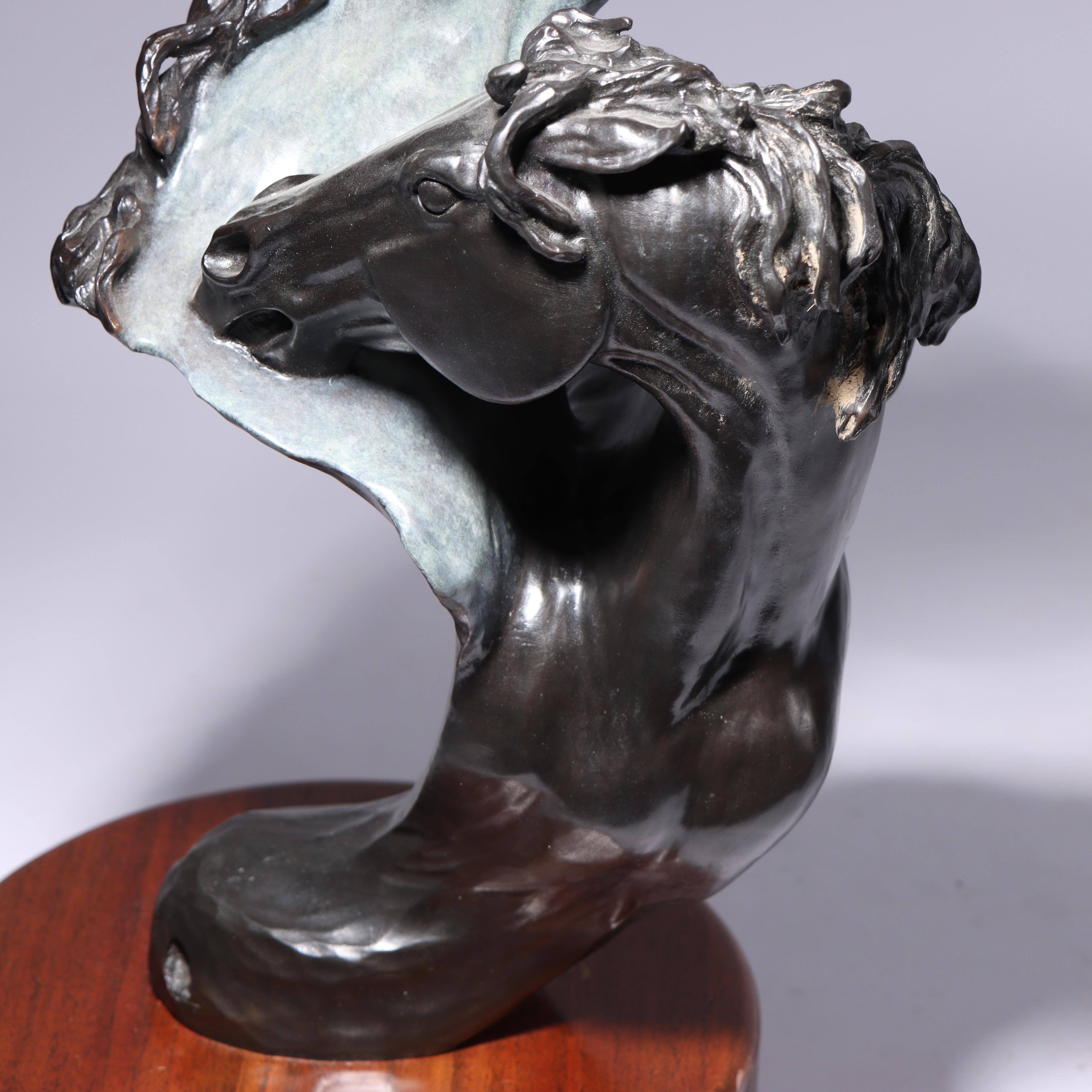 Untamed Fury - Brown Figurative Sculpture by Debbe Edwards