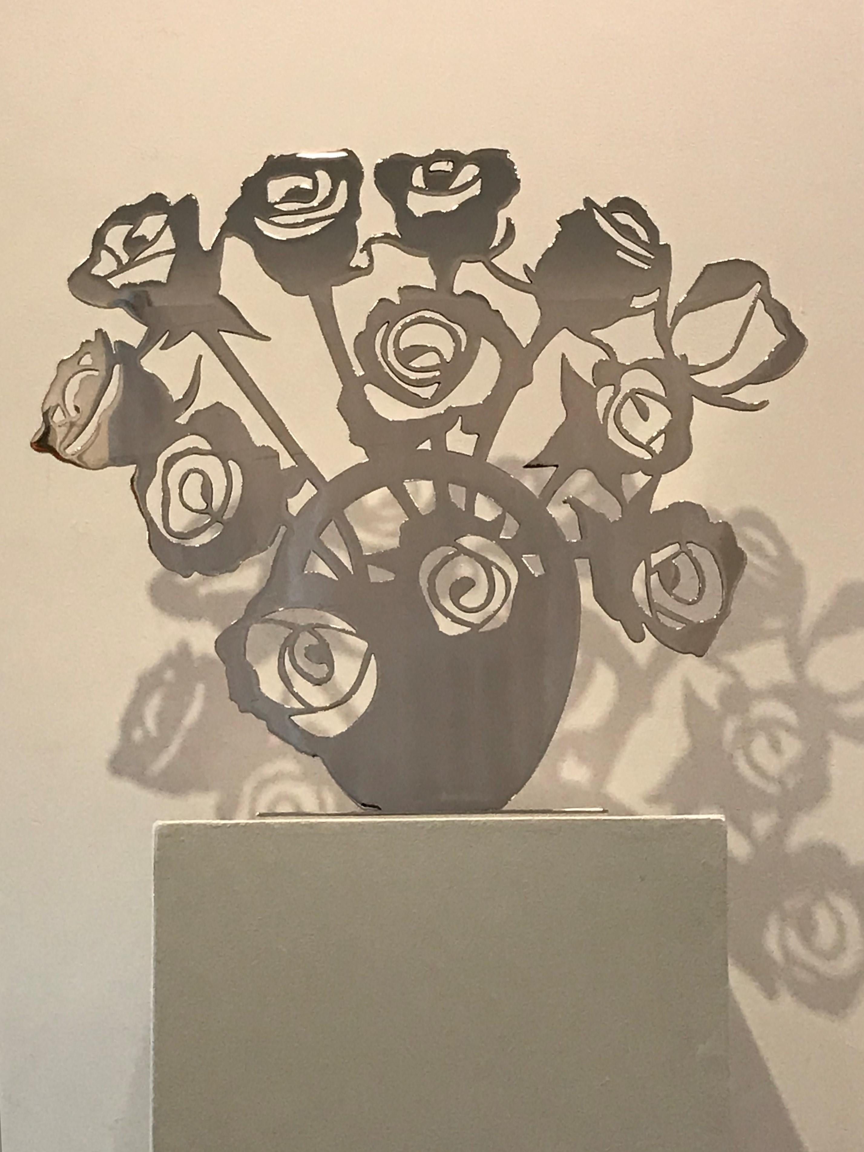 12 Roses - Sculpture by Debbie Carfagno