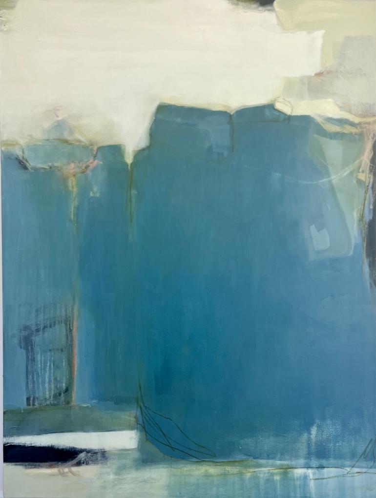 Cloudless - Mixed Media Art by Debbie Ezell