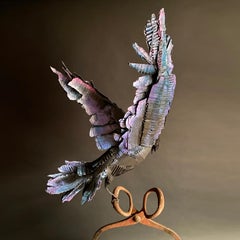 A Magisterial Mixed Media Cardboard Sculpture, "As the Crow Flies"