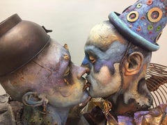 Surreale figurative Skulptur „Liebhaber“, „Lovers“