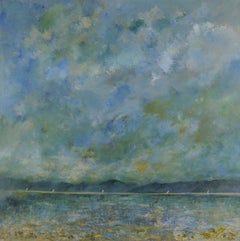 Blue Skies and Sails, St Mawes, Acrylic on Linen, Framed, 21st Century