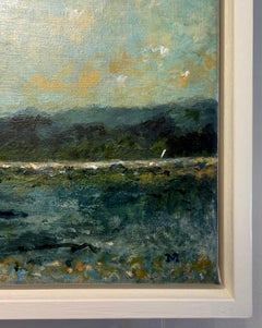 Early Evening Sail in South Cornwall, Acrylic on Linen, Framed