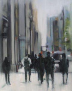 City Silhouettes, Painting, Oil on Canvas