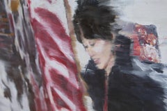 Peinture, huile sur panneau de bois - « Fleeting moments »