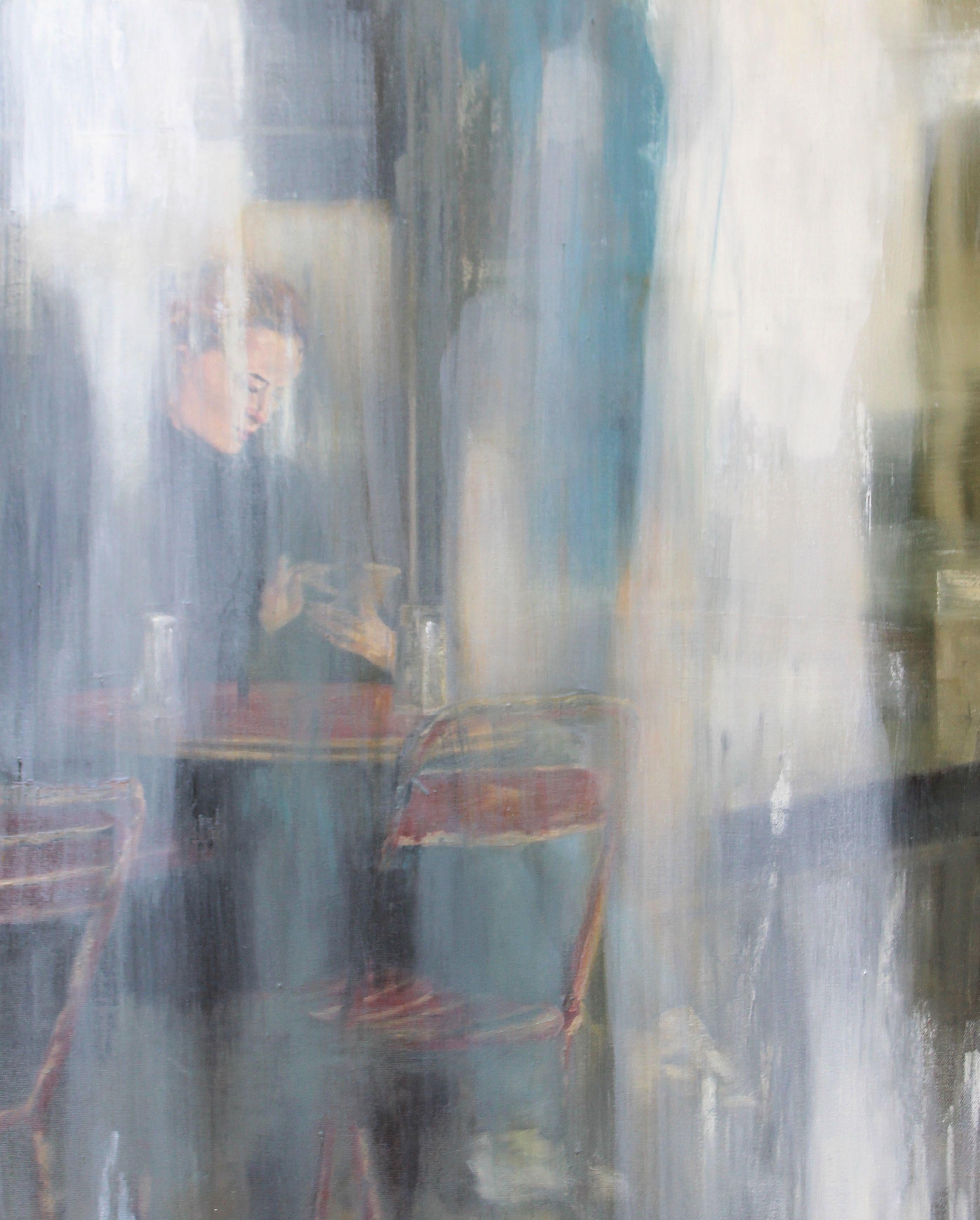 Guardare attraverso gli strati, Pittura, Olio su tela - Painting di Debbie Pacheco
