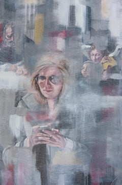 Veiled, Painting, Oil on Wood Panel