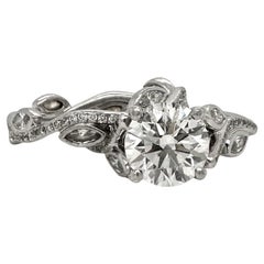 DeBeers Adonis Rose 1,6 Karat Diamant-Verlobungsring mit DeBeers Ehering!