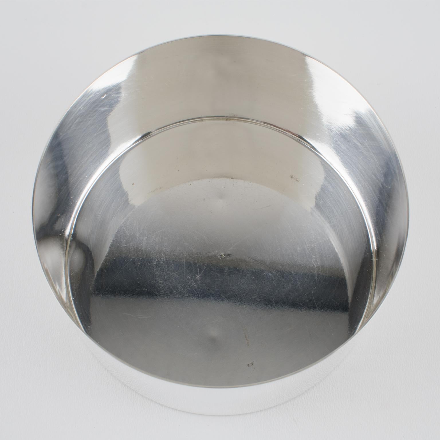 Debladis Paris Modernist Silver Plate and Lucite Box In condizioni buone in vendita a Atlanta, GA