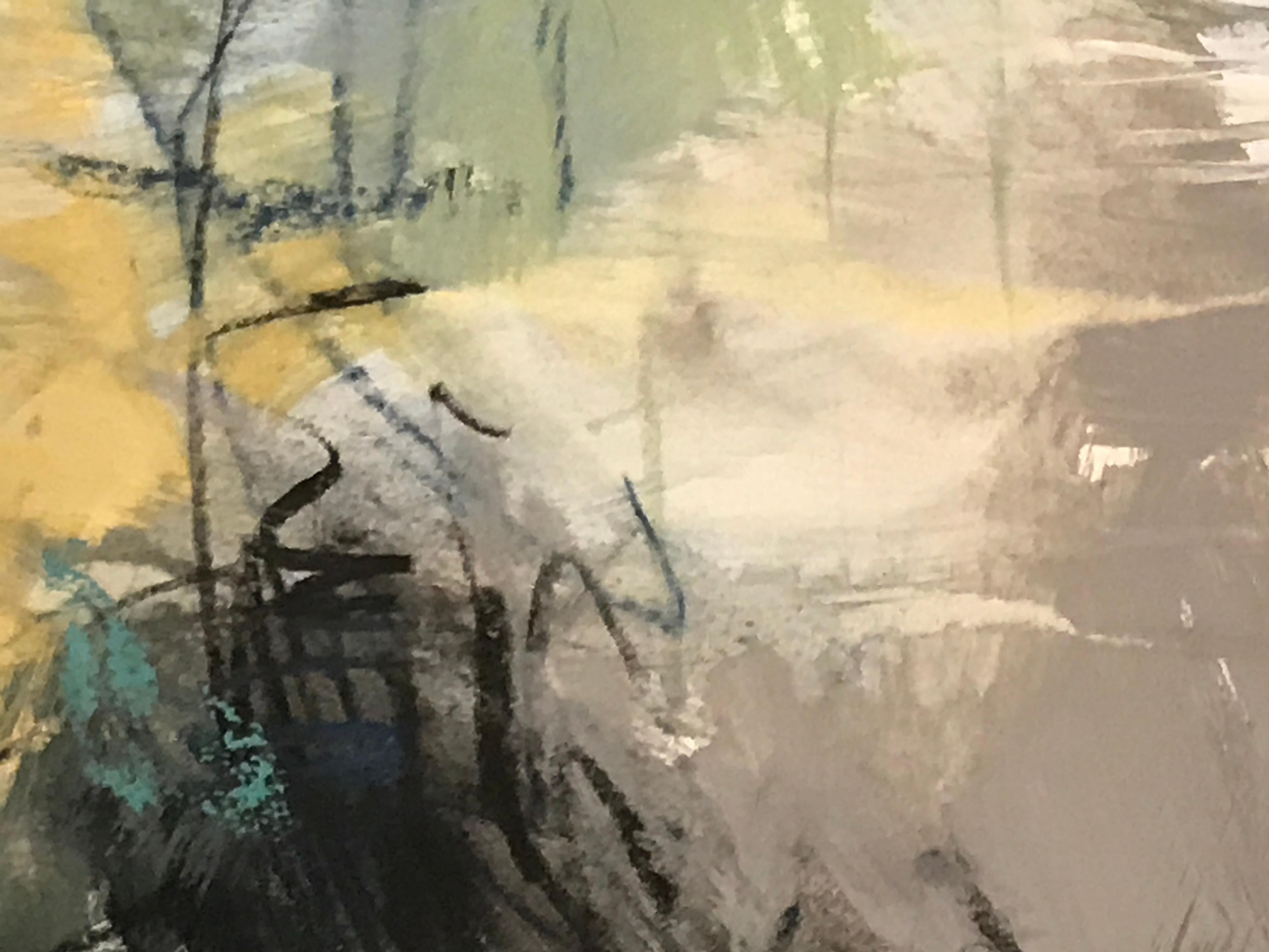 Bayside I, Debora Stewart 2018 Abstract Mixed Media on Paper Painting 3