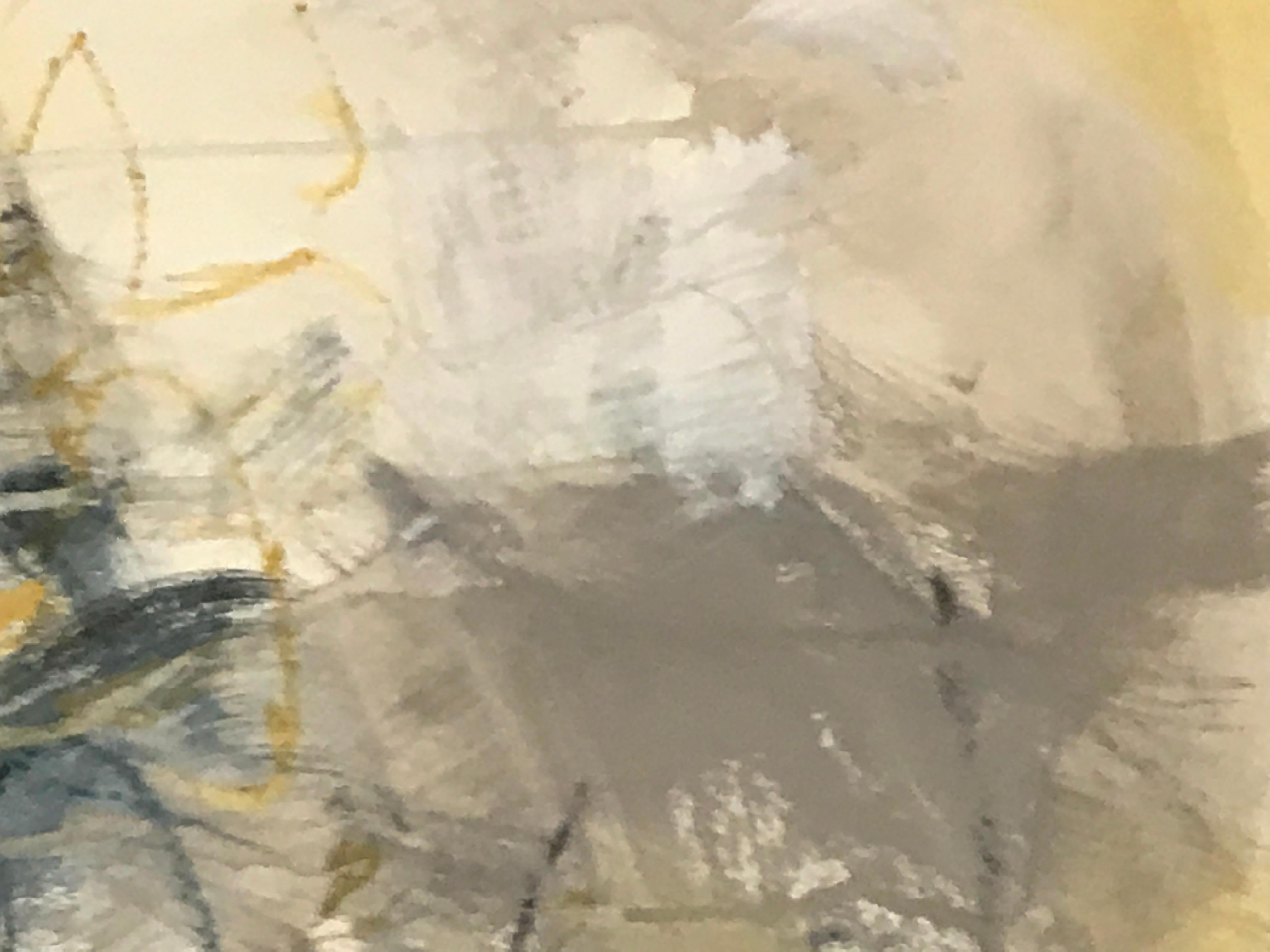 Bayside II, Debora Stewart 2018 Mixed Media on Paper Abstract Painting 1