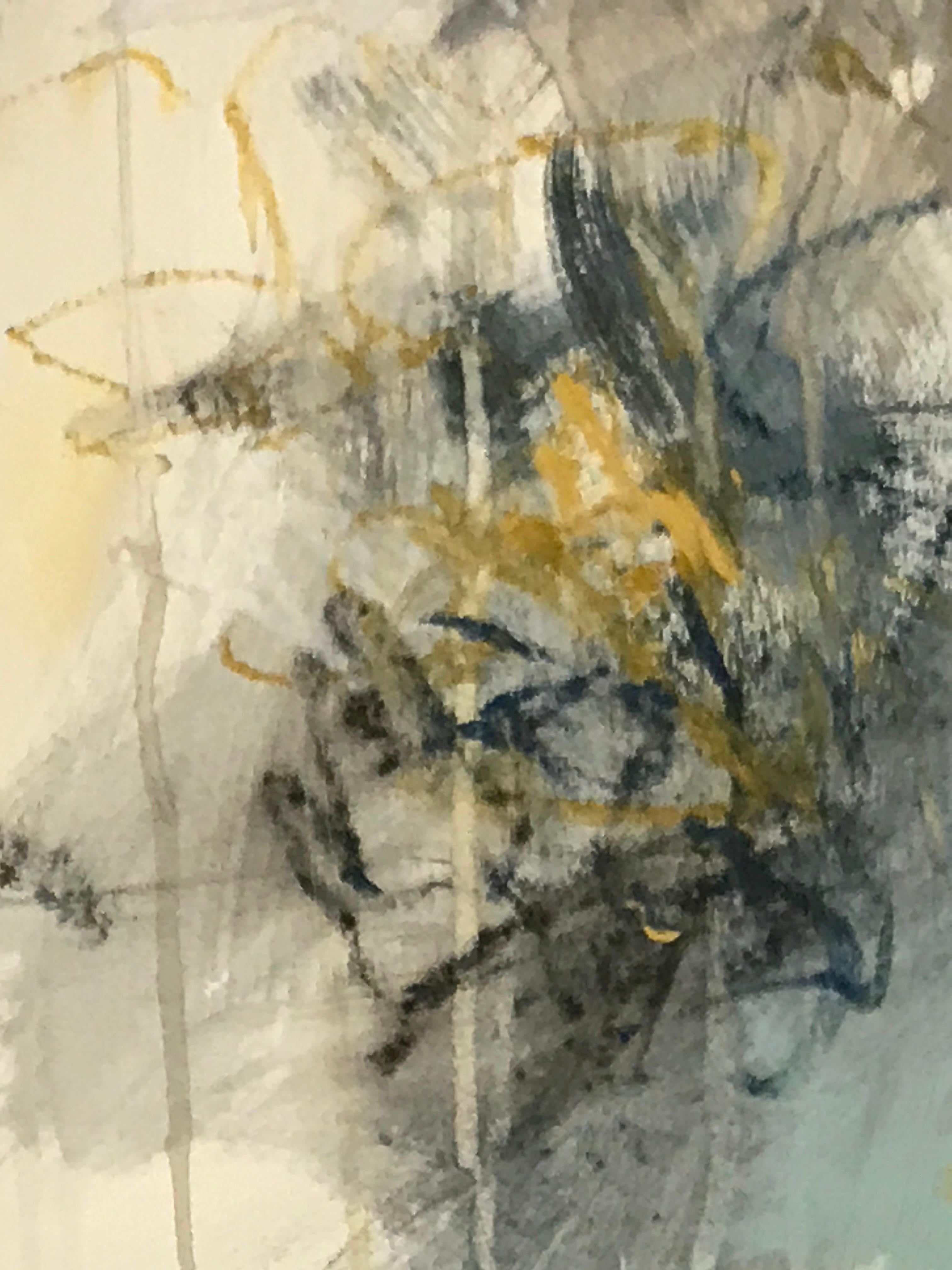Bayside II, Debora Stewart 2018 Mixed Media on Paper Abstract Painting 2
