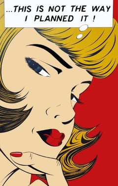 Deborah Azzopardi, sérigraphie non planifiée et embellie à la main, Pop Art