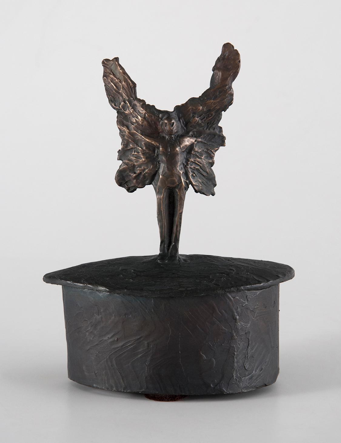 Deborah Ballard Figurative Sculpture - Guardian Angel Box