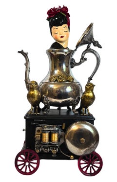 „Ring for Tea“ (2024) von Michelle Bracewell, Skulptur in Mischtechnik